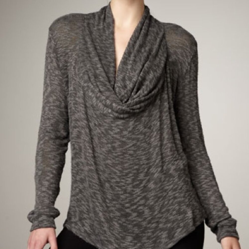 🤎Joie Soft Cowl Neck Drapey Sweater in Greige | Medium